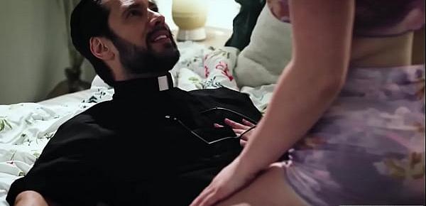  Busty youngster sucks n fucks her priest